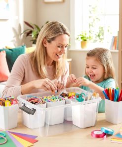 Alternative view of Citylife 17 QT Plastic Storage Bins Clear Storage Box with Lids Multipurpose Stackable Storage Containers for Organizing Tool. Craft. Crayon